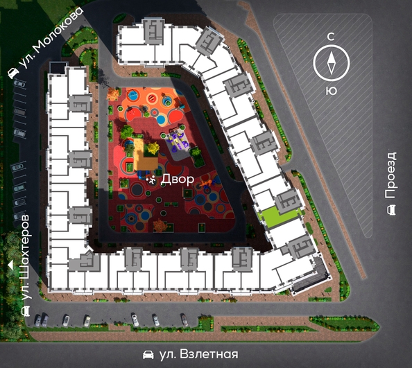 
  Продается 2-комн. квартира, 69.21 м², ЖК Сити-квартал на Взлетной, дом 1
. Фото 1.