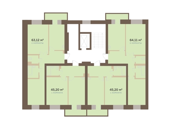 
  Продается 2-комн. квартира, 65.9 м², ЖК Академгородок, дом 6
. Фото 1.