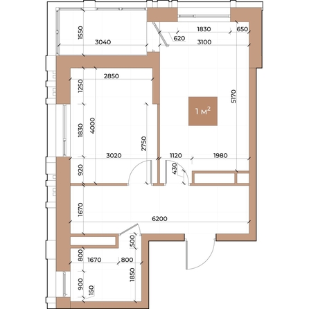 
  Продается 1-комн. квартира, 44.5 м², ЖК Небо над Енисеем
. Фото 3.