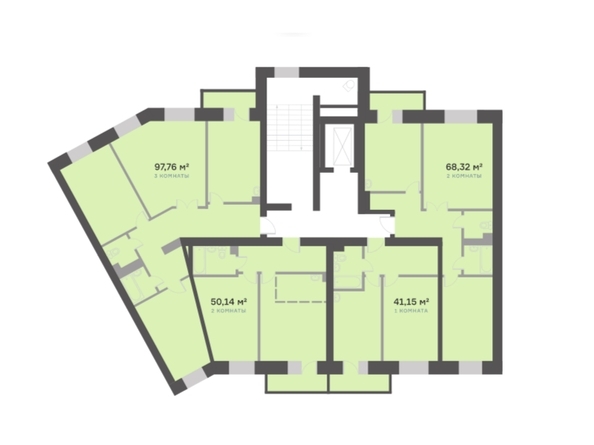 
  Продается 1-комн. квартира, 41.1 м², ЖК Академгородок, дом 7
. Фото 1.