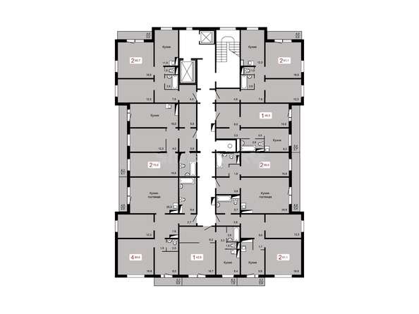 
  Продается 3-комн. квартира, 94.2 м², ЖК Курчатова, дом 8 строение 1
. Фото 3.