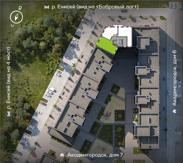 
  Продается 3-комн. квартира, 100.4 м², ЖК Академгородок, дом 8
. Фото 1.