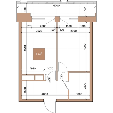 
  Продается 1-комн. квартира, 38.4 м², ЖК Небо над Енисеем
. Фото 3.