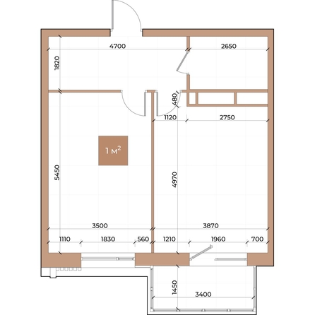 
  Продается 1-комн. квартира, 52.4 м², ЖК Небо над Енисеем
. Фото 3.