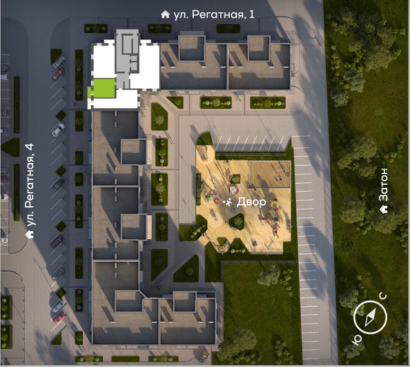 
  Продается 1-комн. квартира, 37.29 м², ЖК Южный берег, дом 24
. Фото 1.