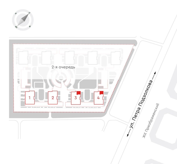 
  Продается 3-комн. квартира, 76.7 м², ЖК Чижи, 1 очередь (корпус 3,4)
. Фото 2.