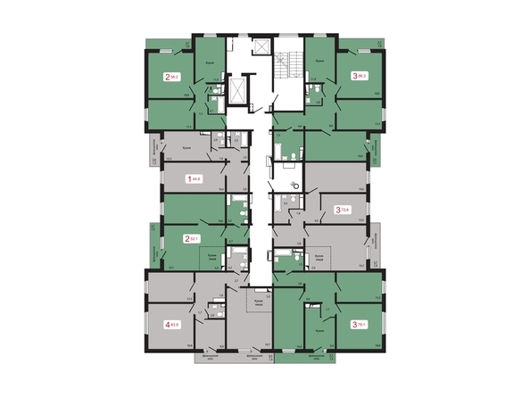 
  Продается 3-комн. квартира, 86.3 м², ЖК КБС. Берег, дом 5 строение 1
. Фото 2.