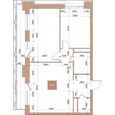 
  Продается 2-комн. квартира, 74.5 м², ЖК Небо над Енисеем
. Фото 6.