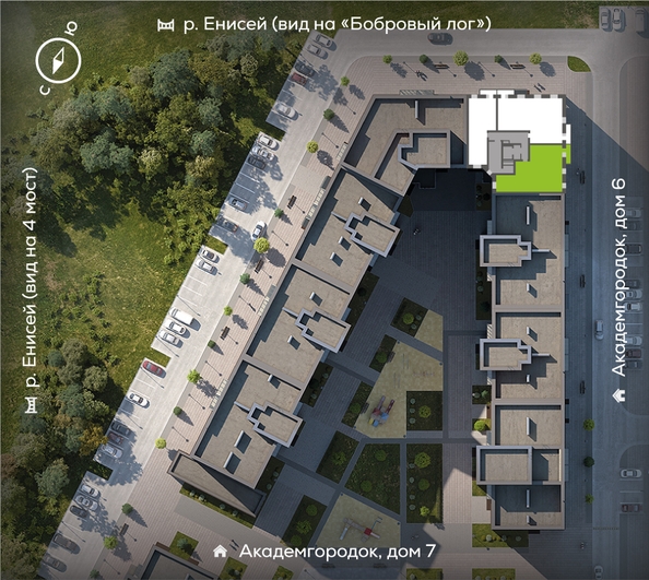 
  Продается 3-комн. квартира, 101.4 м², ЖК Академгородок, дом 8
. Фото 1.