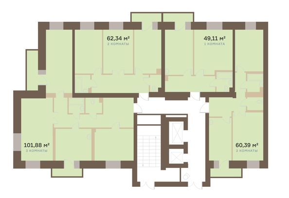 
  Продается 3-комн. квартира, 102.5 м², ЖК Южный берег, дом 23
. Фото 5.