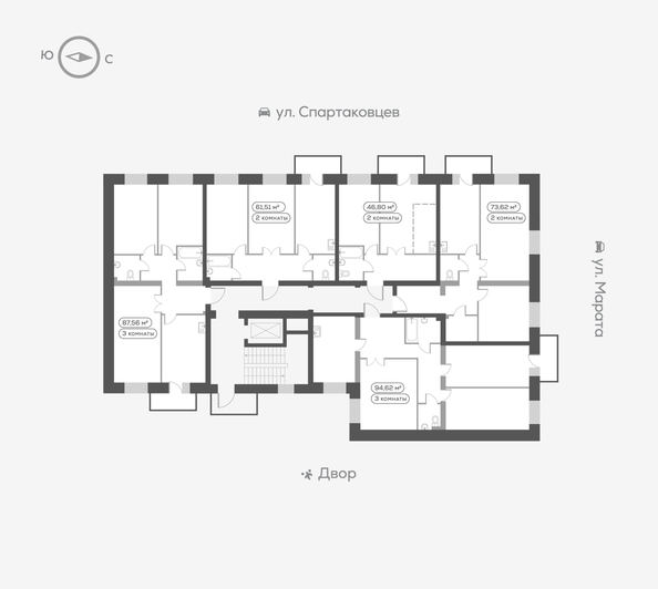 
  Продается 2-комн. квартира, 73.5 м², ЖК Кецховели, дом 1
. Фото 5.