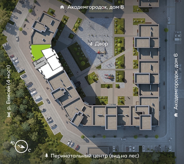 
  Продается 3-комн. квартира, 96.9 м², ЖК Академгородок, дом 7
. Фото 1.