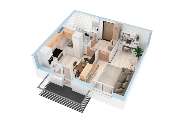 
  Продается 1-комн. квартира, 36.13 м², ЖК Аринский, дом 2 корпус 2
. Фото 1.