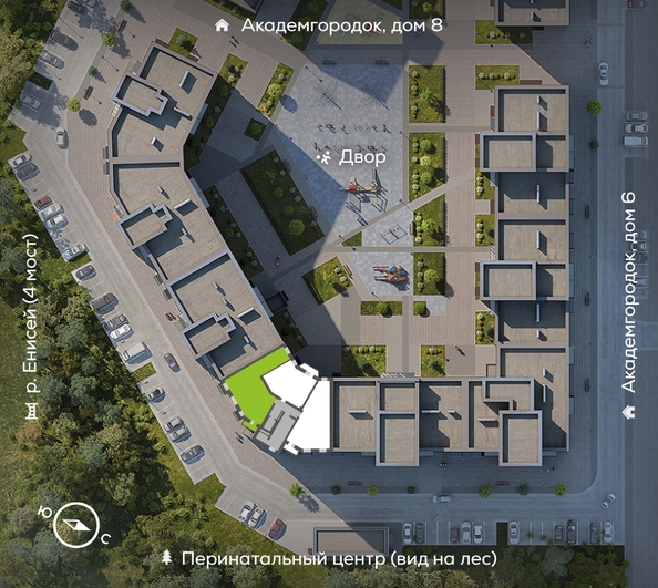 
  Продается 3-комн. квартира, 93.7 м², ЖК Академгородок, дом 7
. Фото 1.