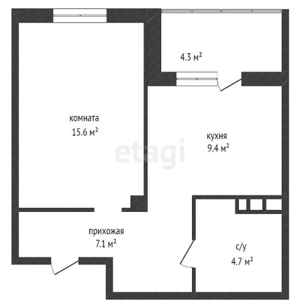 
  Продается 1-комн. квартира, 39.2 м², ЖК Emotion (Эмоушн)
. Фото 1.
