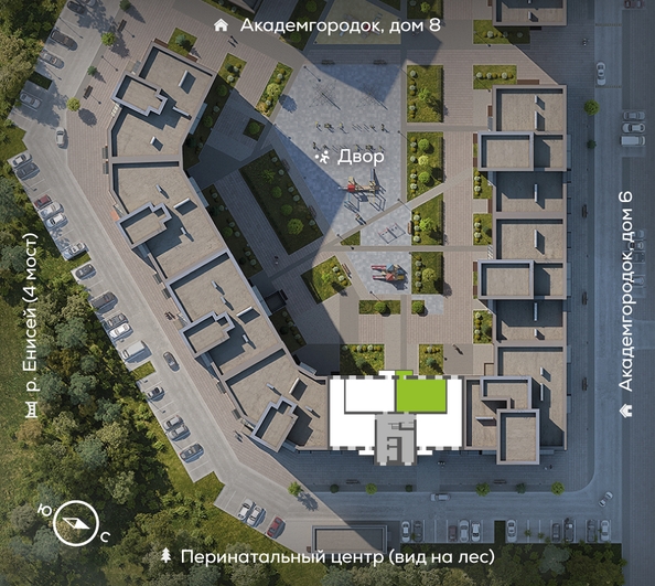
  Продается 2-комн. квартира, 70.2 м², ЖК Академгородок, дом 7
. Фото 1.