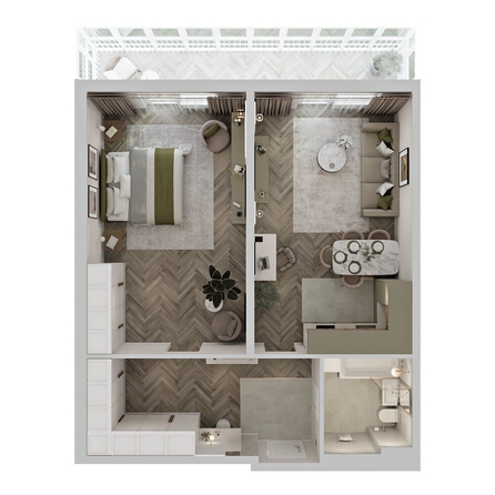 
  Продается 2-комн. квартира 73.36 м², в ЖК Аллея Парк, 2 этап. Фото 1.
