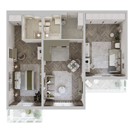 
  Продается 3-комн. квартира 92.02 м², в ЖК Аллея Парк, 2 этап. Фото 1.