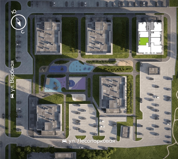 
  Продается 2-комн. квартира 50.4 м², в ЖК Белый квартал на Свободном, дом 4. Фото 1.