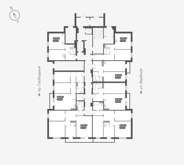 
  Продается 3-комн. квартира 76.9 м², в ЖК Белый квартал на Свободном, дом 2. Фото 5.