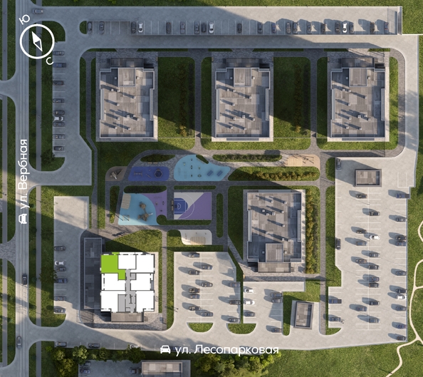 
  Продается 2-комн. квартира 62.1 м², в ЖК Белый квартал на Свободном, дом 4. Фото 1.