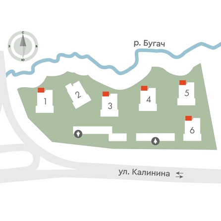 
  Продается 2-комн. квартира 54.7 м², в ЖК Калина Долина, дом 4. Фото 4.