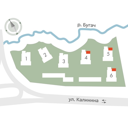 
  Продается 4-комн. квартира 71.7 м², в ЖК Калина Долина, дом 6. Фото 2.
