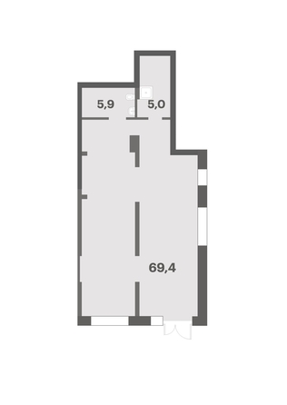 
  Продается универсальное помещение 80.3 м². Фото 1.