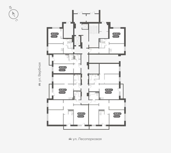 
  Продается 3-комн. квартира 76.9 м². Фото 5.
