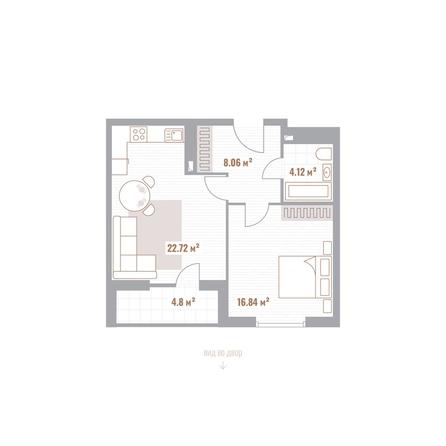 
  Продается 1-комн. квартира 54.14 м², в ЖК Николаевские кварталы. Фото 1.