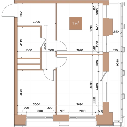 
  Продается 2-комн. квартира 56.1 м², в ЖК Небо над Енисеем. Фото 3.