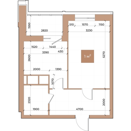 
  Продается 1-комн. квартира 42.1 м², в ЖК Небо над Енисеем. Фото 3.