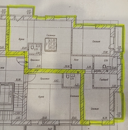 
  Продается 3-комн. квартира 97.4 м², в ЖК Преображенский, дом 7. Фото 1.