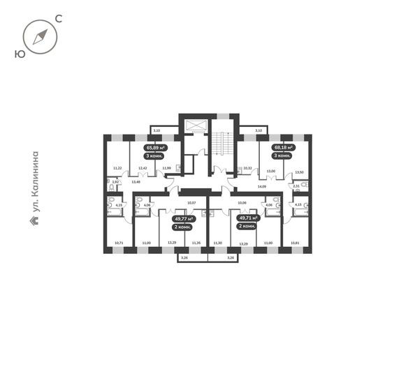
  Продается 2-комн. квартира 49.71 м², в ЖК Времена, 1 этап. Фото 5.