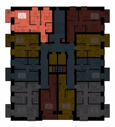 
  Продается 3-комн. квартира 55.29 м², в ЖК Биография, дом 1, корп 1. Фото 2.