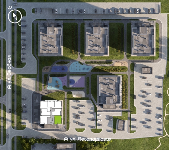 
  Продается 2-комн. квартира 54.5 м², в ЖК Белый квартал на Свободном, дом 4. Фото 1.