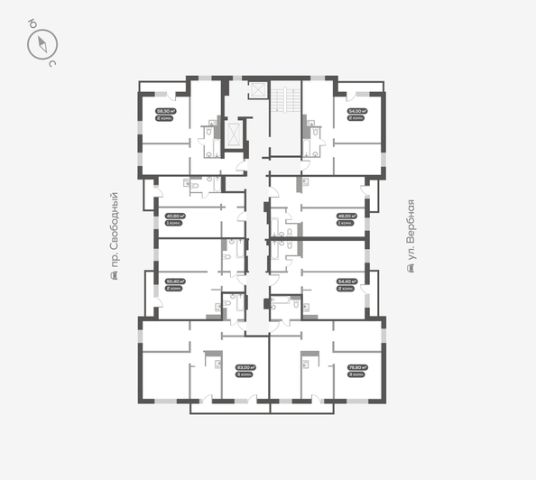 
  Продается 3-комн. квартира 83.1 м², в ЖК Белый квартал на Свободном, дом 2. Фото 5.