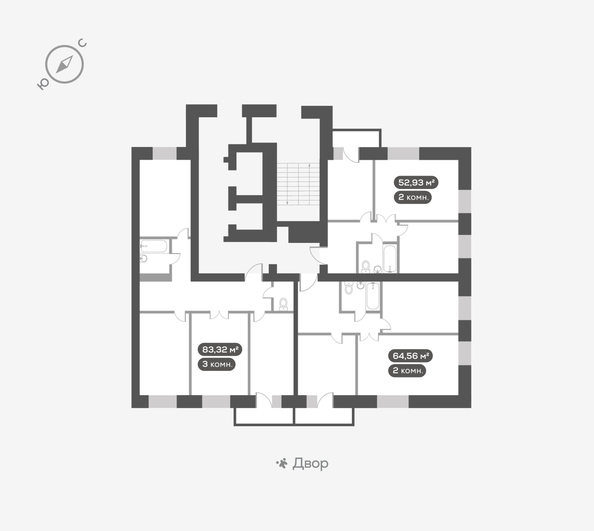 
  Продается 3-комн. квартира 83.32 м², в ЖК ОКТА, дом 2. Фото 5.