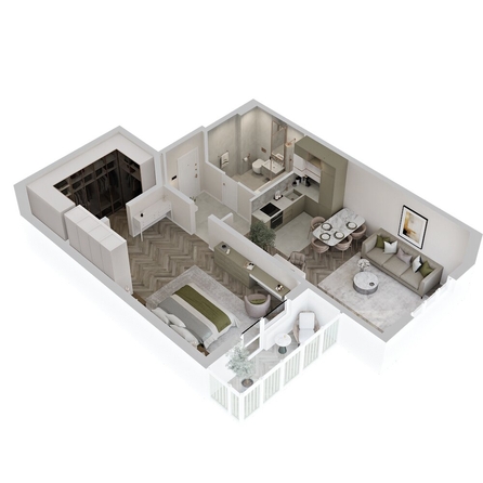
  Продается 2-комн. квартира 68.73 м², в ЖК Аллея Парк, 2 этап. Фото 3.