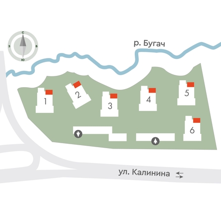 
  Продается 4-комн. квартира 69.9 м², в ЖК Калина Долина, дом 3. Фото 2.