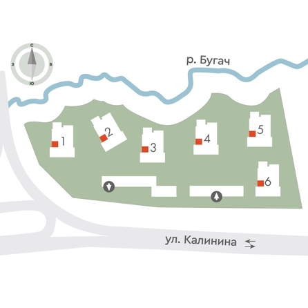 
  Продается 2-комн. квартира 36.8 м², в ЖК Калина Долина, дом 4. Фото 2.