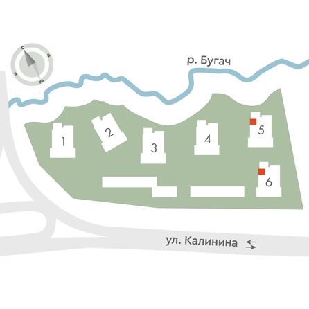 
  Продается 2-комн. квартира 43.4 м², в ЖК Калина Долина, дом 5. Фото 2.