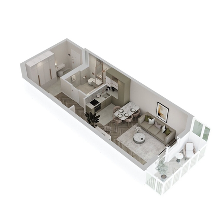 
  Продается студия 43.03 м², в ЖК Аллея Парк, 2 этап. Фото 3.