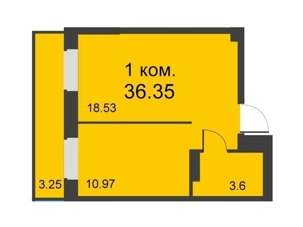 
  Продается 1-комн. квартира 35.2 м², в ЖК Глобус Юг, дом 11. Фото 5.