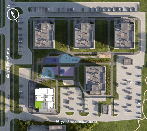 
  Продается 2-комн. квартира 59.5 м², в ЖК Белый квартал на Свободном, дом 4. Фото 1.