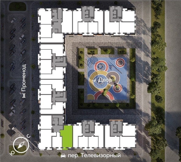 
  Продается 3-комн. квартира 89.3 м², в ЖК ОКТА, дом 2. Фото 1.
