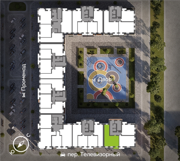 
  Продается 3-комн. квартира 81.4 м², в ЖК ОКТА, дом 2. Фото 1.
