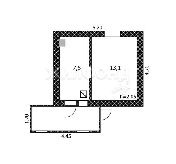 
   Продам дом, 20.6 м², Барнаул

. Фото 4.