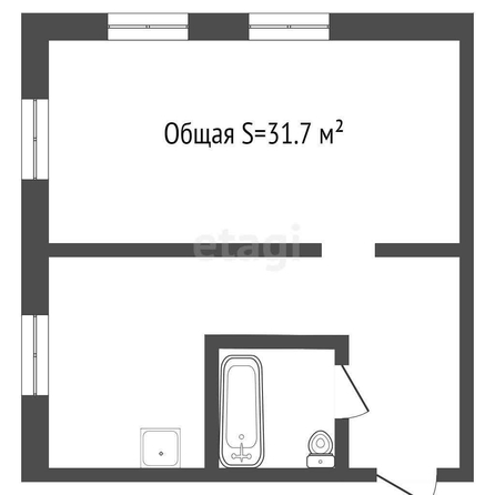 
   Продам 1-комнатную, 31.7 м², Пионеров проезд (Барнаульское снт), 24

. Фото 1.