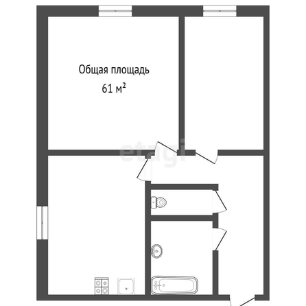 
   Продам 3-комнатную, 61 м², Новосибирская ул, 22

. Фото 1.